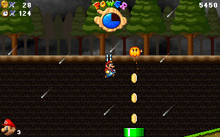 Super Mario: Blue Twilight DX's background