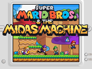 Super Mario Bros. & The Midas Machine's background