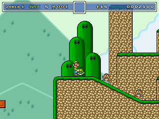 Super Luigi and the Golden Shrooms's background