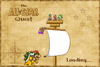 Super Mario Bros. All-Star Quest's background
