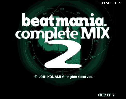 beatmania complete MIX 2's background