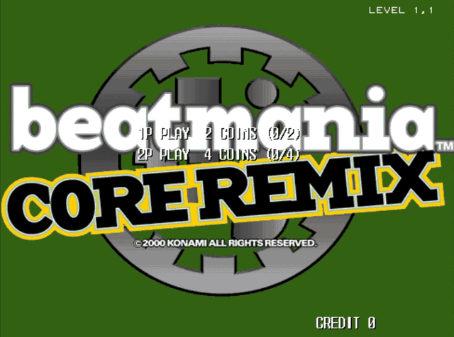 Beatmania Core Remix's background