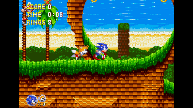 Sonic Triple Trouble 16-Bit's background