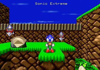 Sonic X-treme's background