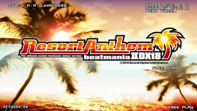 Beatmania IIDX 18 Resort Anthem's background