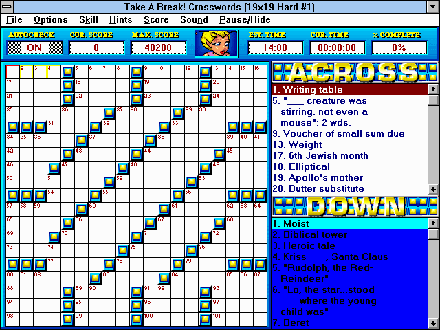 Take a Break! Crosswords's background