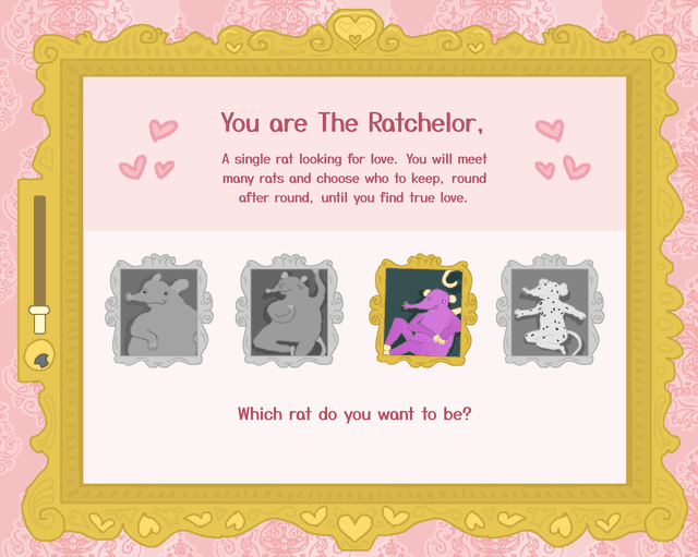 The Ratchelor: A Rat Dating Sim's background