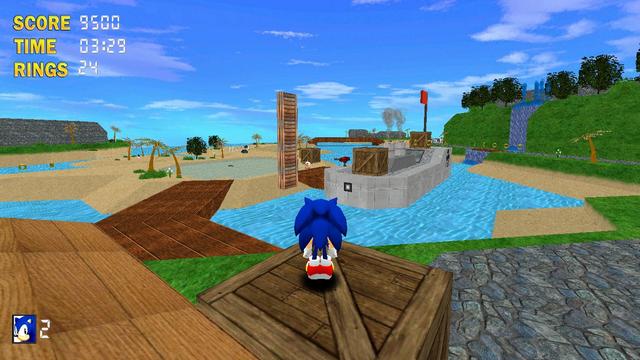 Sonic the Hedgehog 3D's background