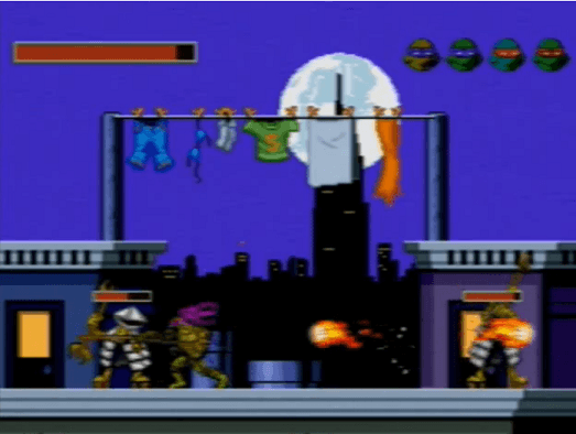 Teenage Mutant Ninja Turtles: Battle of the City's background