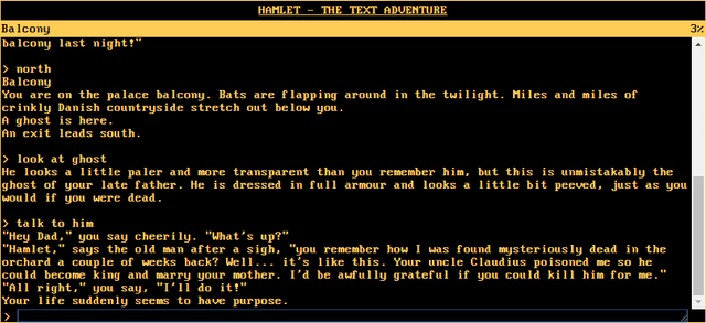 Hamlet: The Text Adventure's background