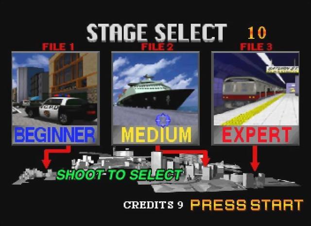 Virtua Cop 2's background