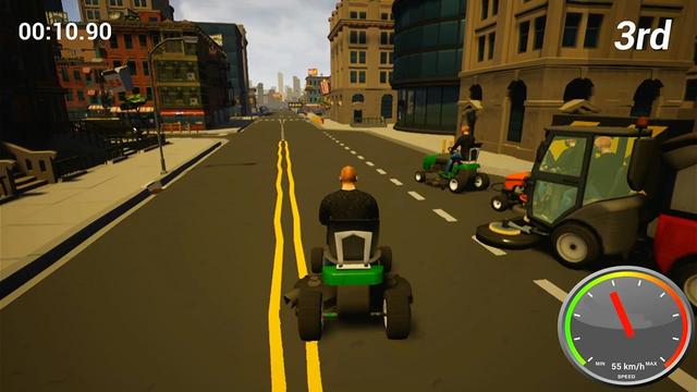 Lawnmower Game: Racing's background