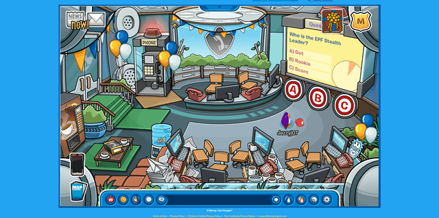 Club Penguin's background