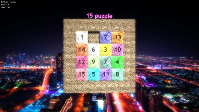 15 Puzzle's background