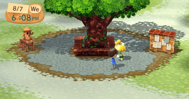 Animal Crossing Plaza's background