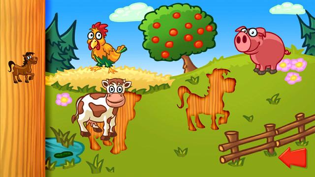 Animal Puzzle: Preschool Learning Game for Kids and Toddlers's background