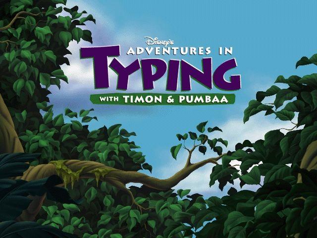 Disney's Adventures in Typing with Timon & Pumbaa's background