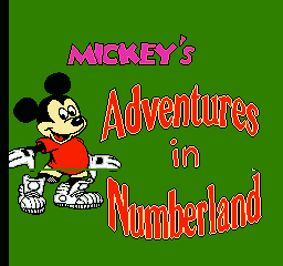 Mickey's Adventure in Numberland's background