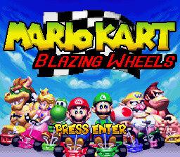 Mario Kart: Blazing Wheels's background