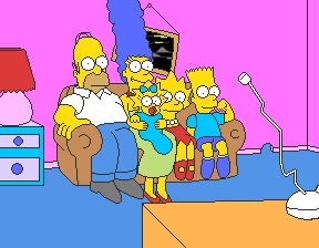 The Simpsons Arcade Game's background