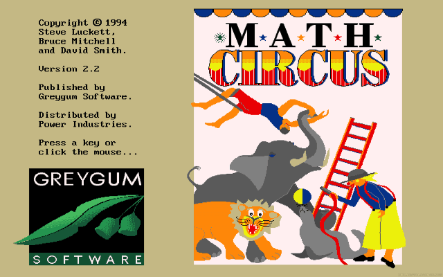 Math Circus: Act 1's background