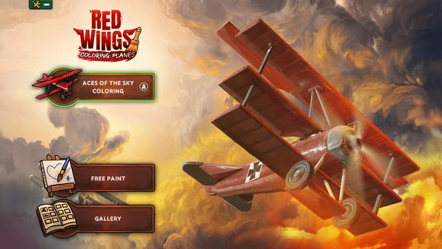 Red Wings: Coloring Planes's background