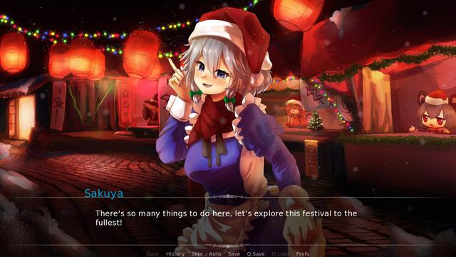 Christmas Celebration With Sakuya Izayoi's background