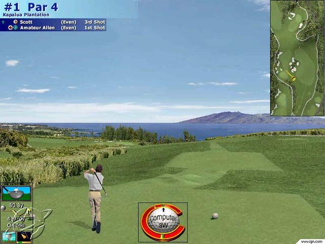 Microsoft Golf 2001 Edition's background