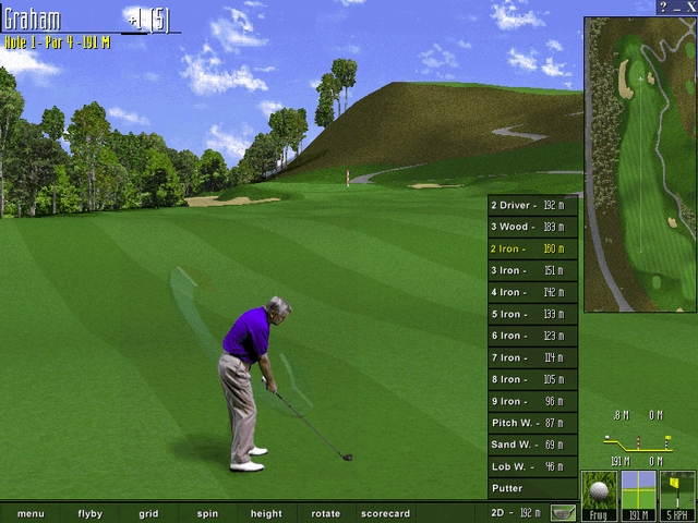 Microsoft Golf 1998 Edition's background