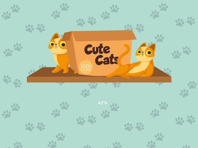 1001 Jigsaw: Cute Cats's background