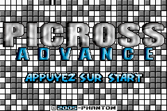 Picross Advance's background