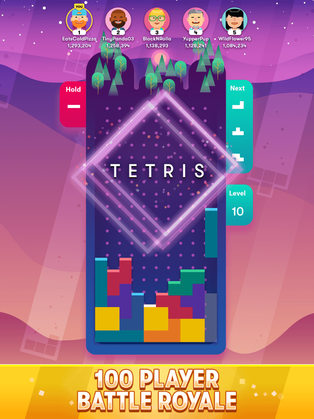 Tetris Royale's background