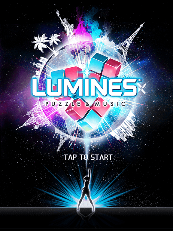 Lumines: Puzzle & Music's background