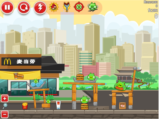 Angry Birds McDonald's's background