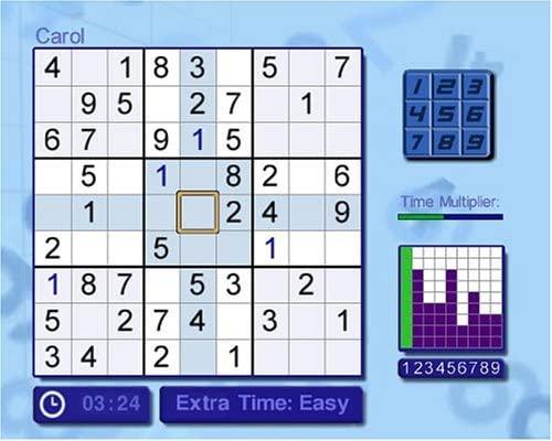 Carol Vorderman's Sudoku's background