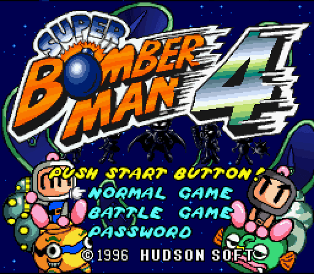 Super Bomberman 4's background