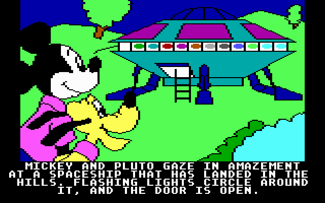 Mickey's Space Adventure's background