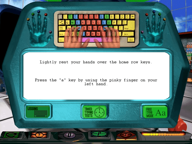 JumpStart Typing's background