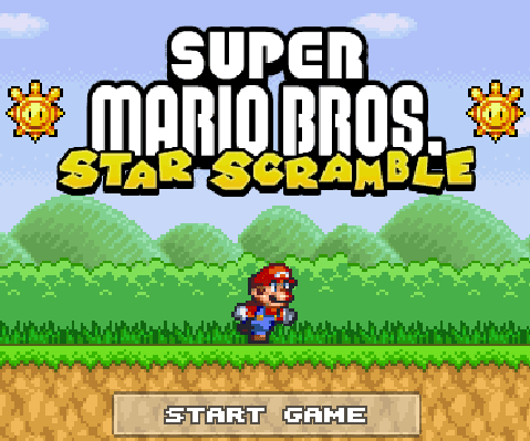 Super Mario Bros. Star Scramble's background