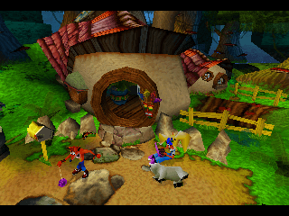 Crash Bandicoot: Warped's background