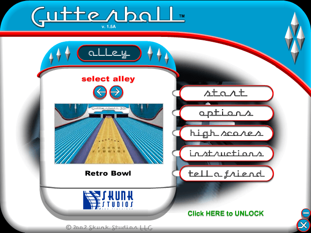 Gutterball 3D's background