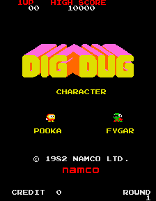 Dig Dug's background