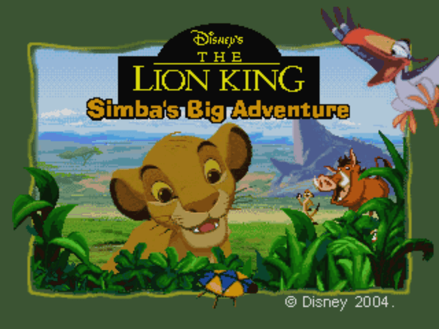 Disney's The Lion King: Simba's Big Adventure's background