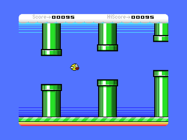 Flappybird for MSX's background