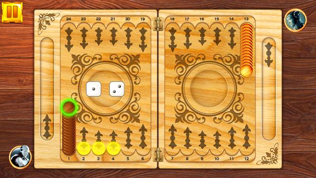 Backgammon: Board Game Puzzle's background