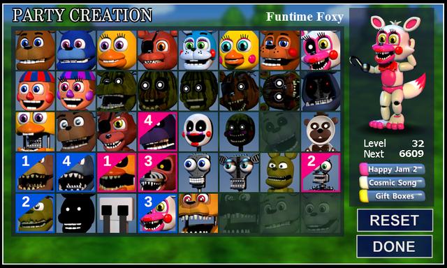 FNaF World's background