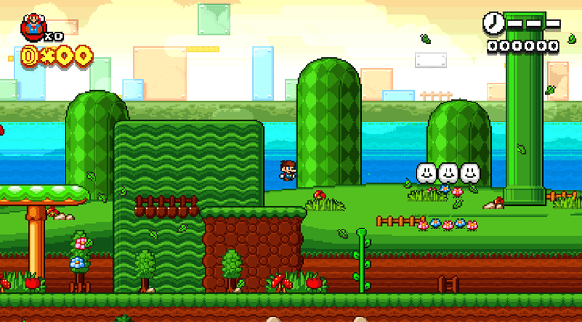 Super Mario UniMaker's background