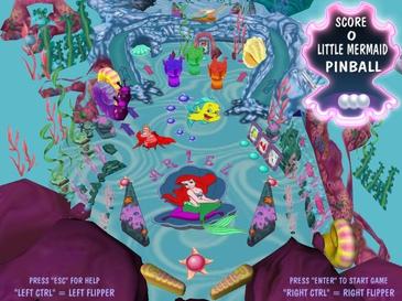 The Little Mermaid Pinball's background