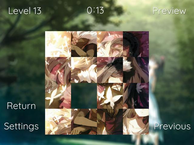 Anime Girl Slide Puzzle's background