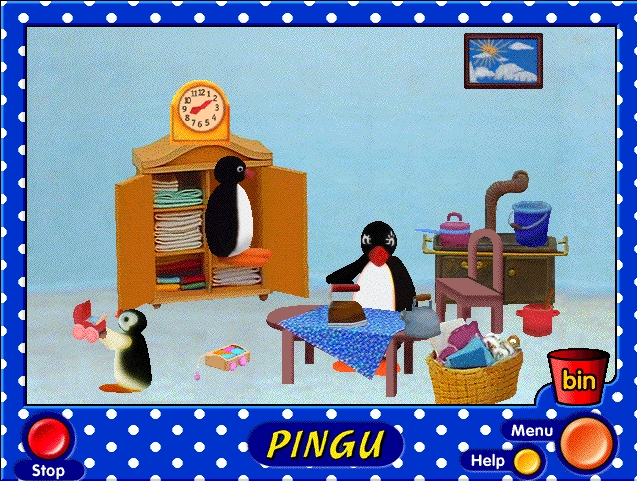 Pingu: A Barrel of Fun!'s background